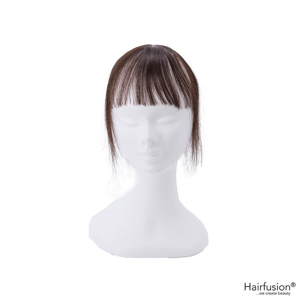 Oberkopf Haarteil mit Pony - ultra light - zum Einclippen - Länge 20 cm Haarmenge 10 g