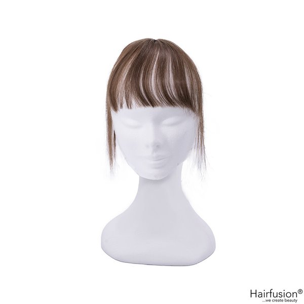 Oberkopf Haarteil mit Pony - ultra light - zum Einclippen - Länge 20 cm Haarmenge 10 g