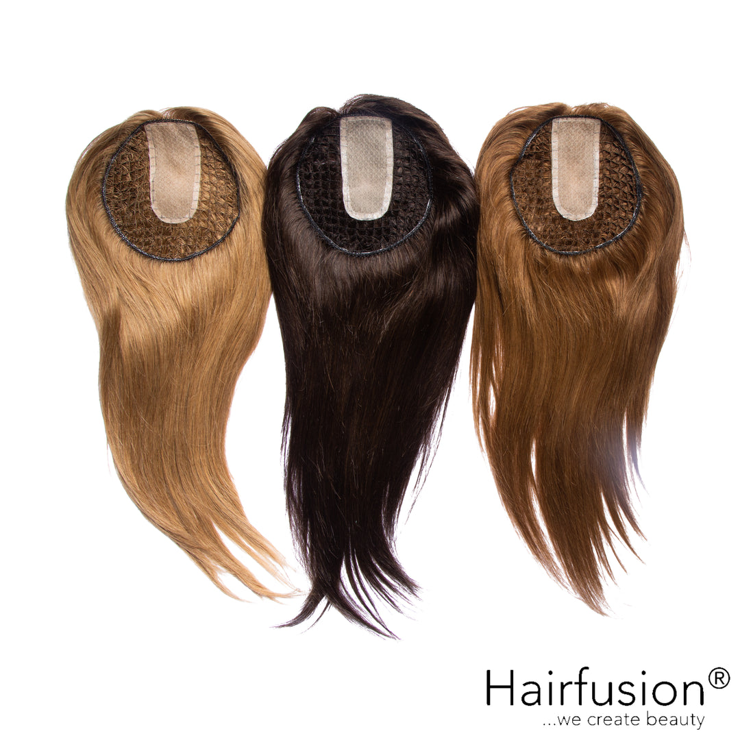 Oberkopf-Netzhaarteil zur Haarverdichtung - dauerhaft befestigt -