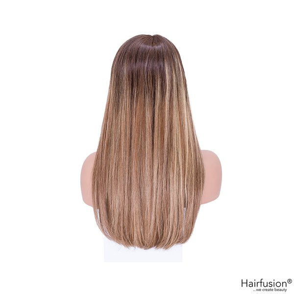 Russische Echthaar Perücke balayage braun -Russian Princess - 45 cm - Lace Front