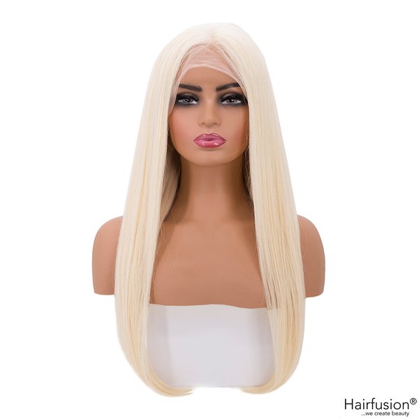 Echthaar Perücke platin blond - Snow Queen - 50-55 cm - Lace Front
