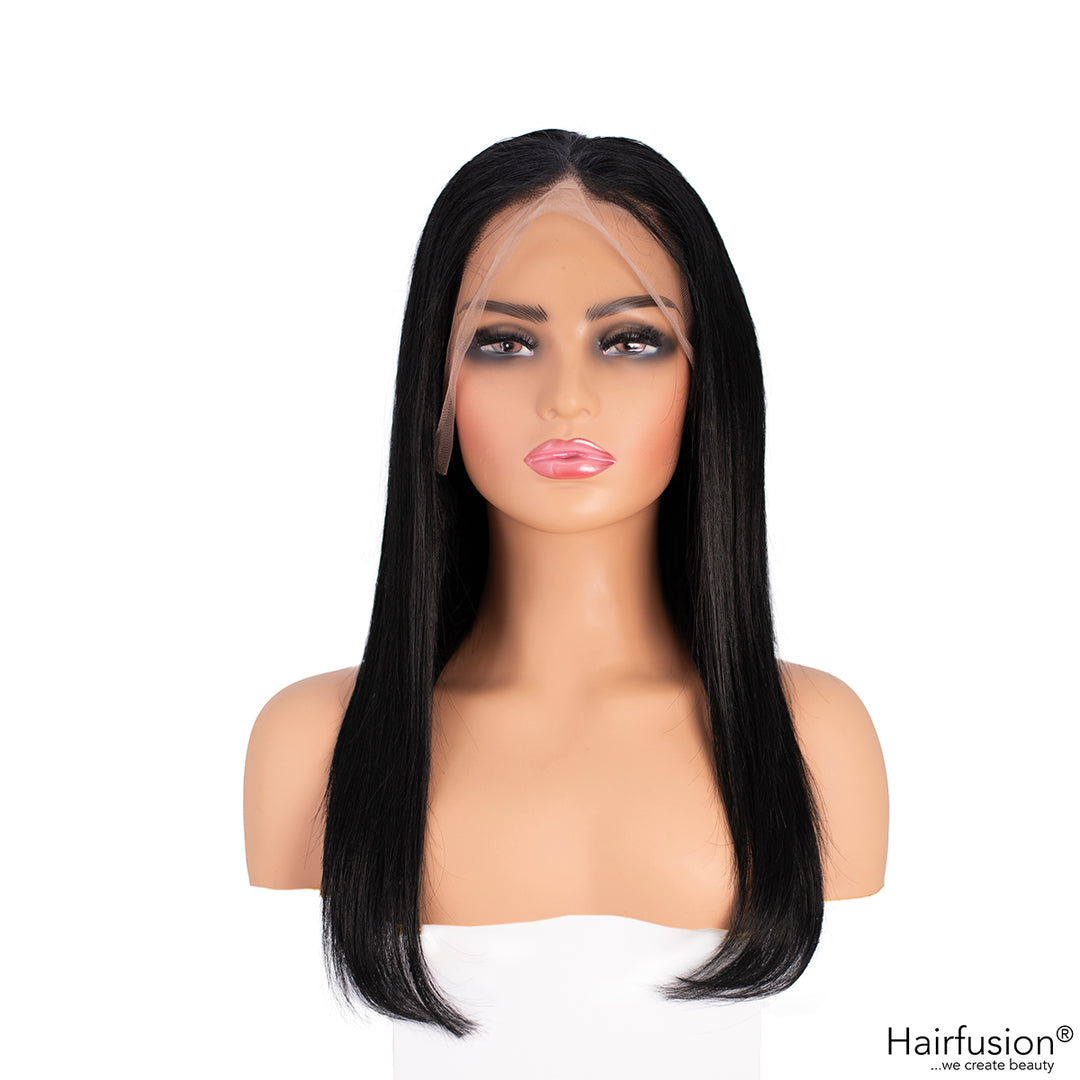 Echthaar Perücke schwarz - Kim K.