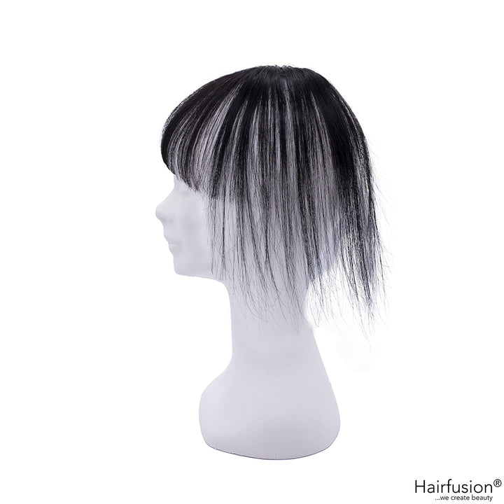 Oberkopf Haarteil mit Pony - ultra light - zum Einclippen - Länge 20 cm Haarmenge 10 g