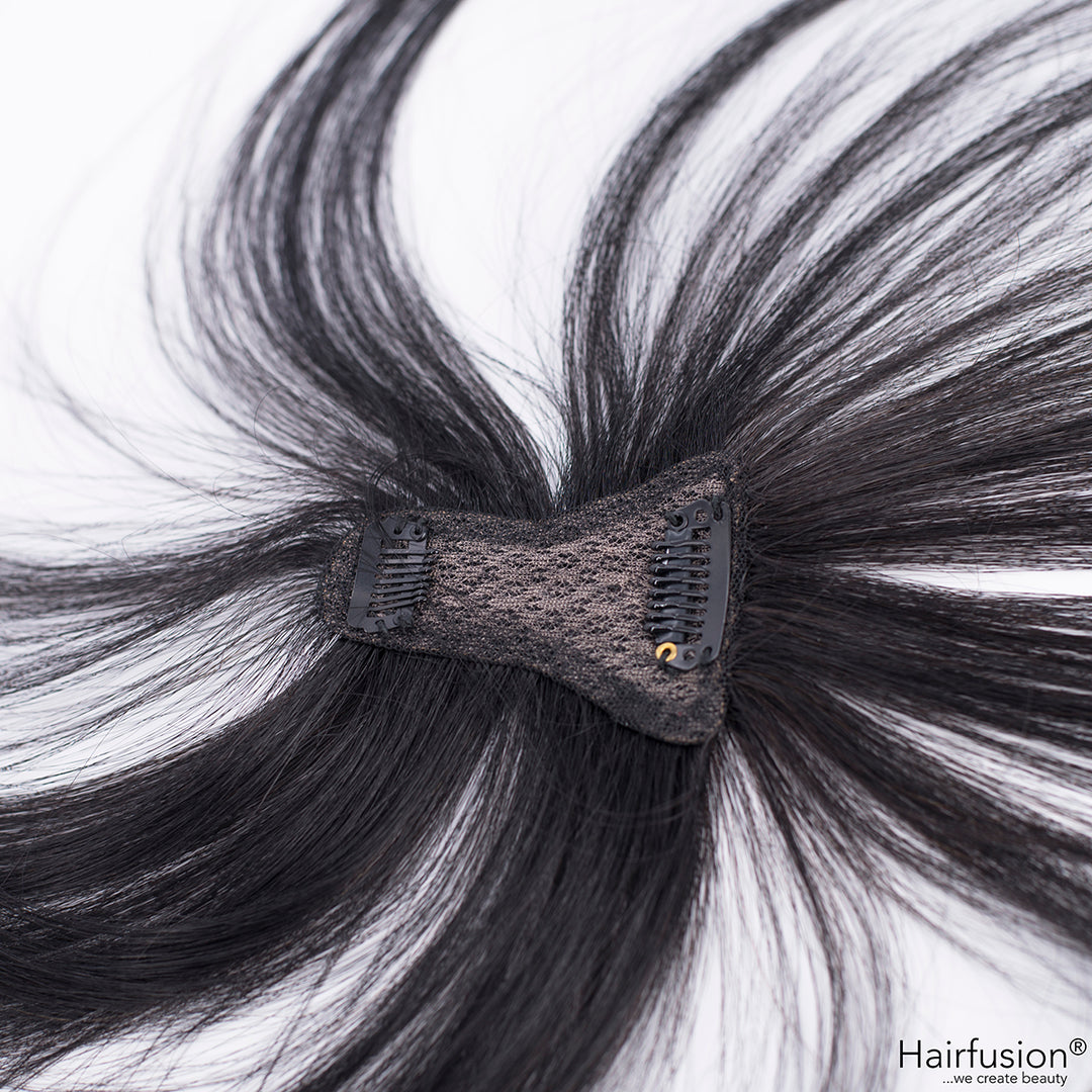 Oberkopf Haarteil mit Pony - ultra light - zum Einclippen - Länge 20 cm Haarmenge 10 g