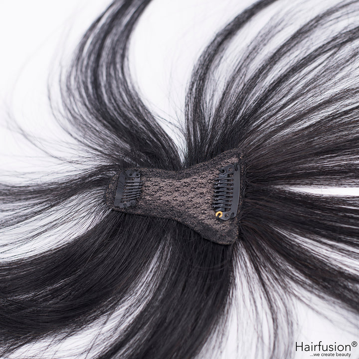 Oberkopf Haarteil mit Pony - ultra light - zum Einclippen - Länge 20 cm Haarmenge 10 g