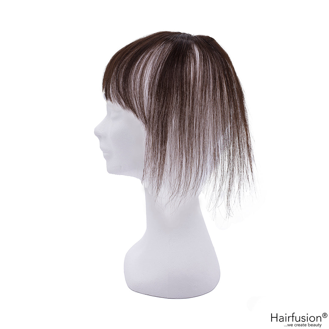 Oberkopf Haarteil mit Pony - ultra light - zum Einclippen - Länge 20 cm Haarmenge 10 g