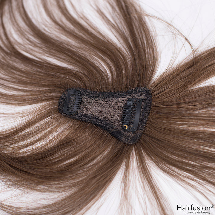 Oberkopf Haarteil mit Pony - ultra light - zum Einclippen - Länge 20 cm Haarmenge 10 g