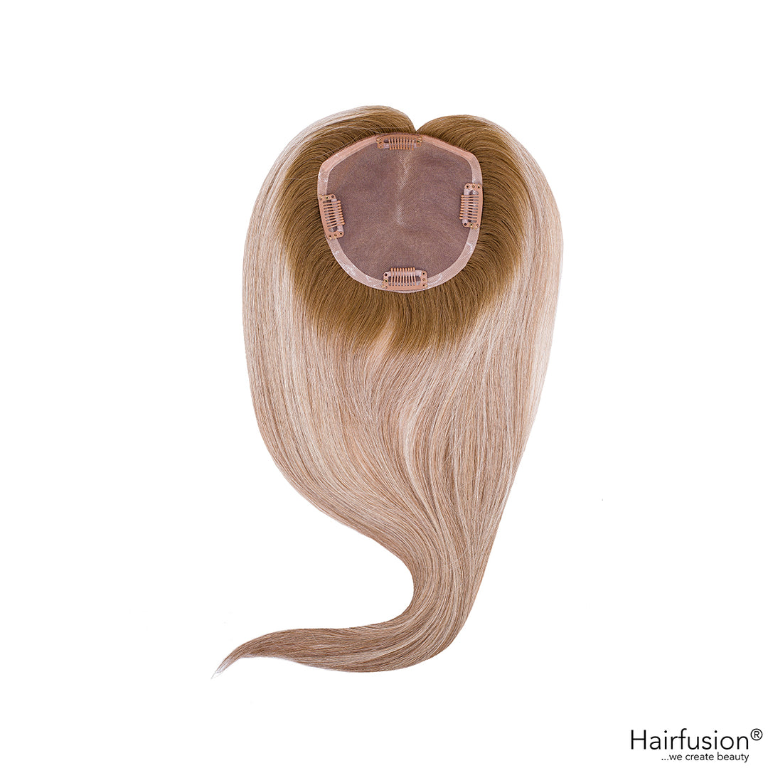 Oberkopf Haarteil - Silk Topper - zum Einclippen - Länge 40 cm Haarmenge 65 g
