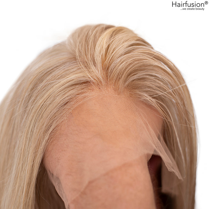 Echthaar Lacefront Perücke beige/blond gesträhnt - BEACH GIRL