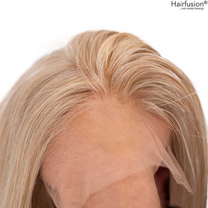 Echthaar Lacefront Perücke beige/blond gesträhnt - BEACH GIRL